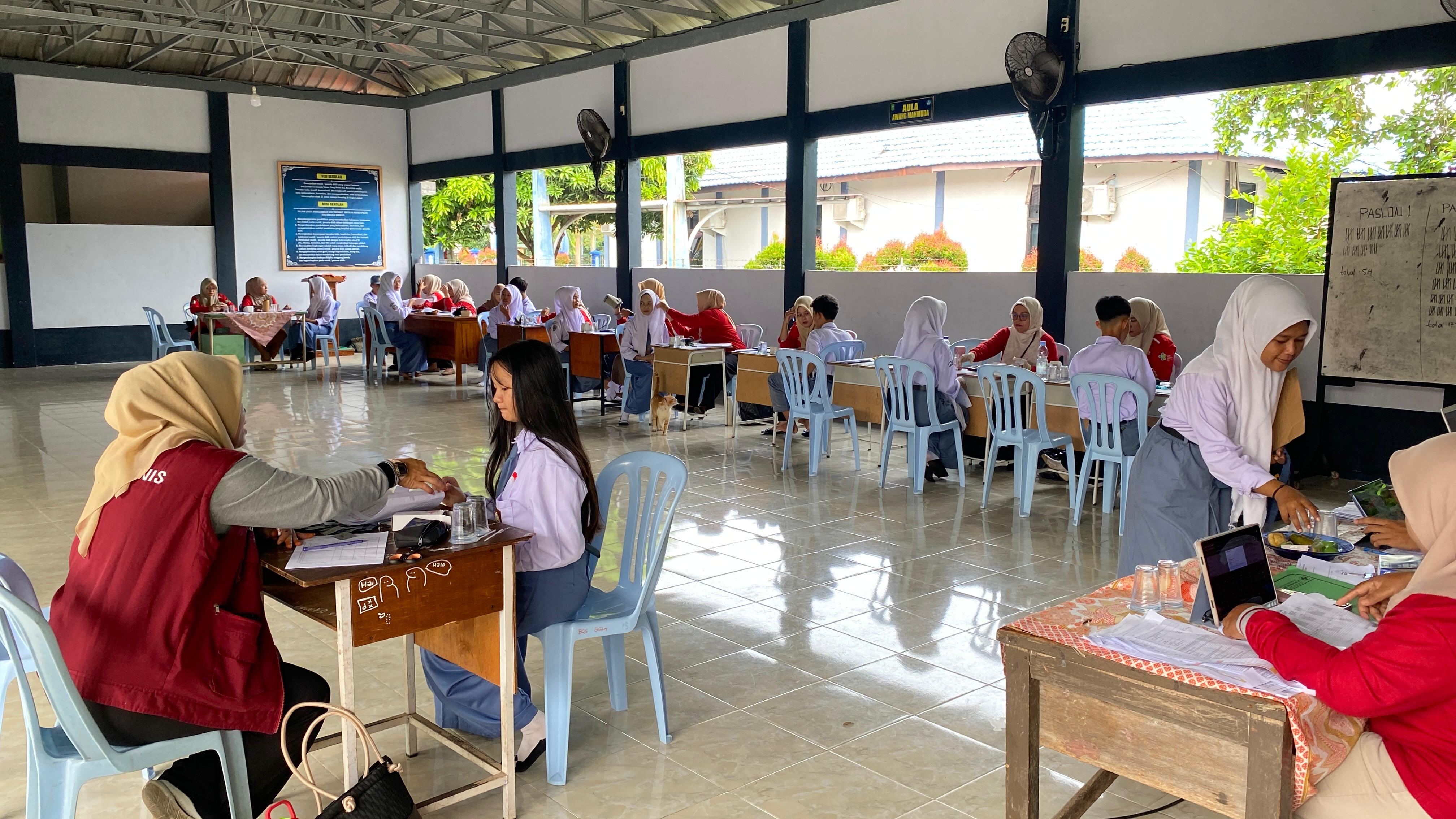SMK Negeri 1 Bengkalis Gelar Cek Kesehatan Gratis Bersama Puskesmas Kecamatan Bengkalis