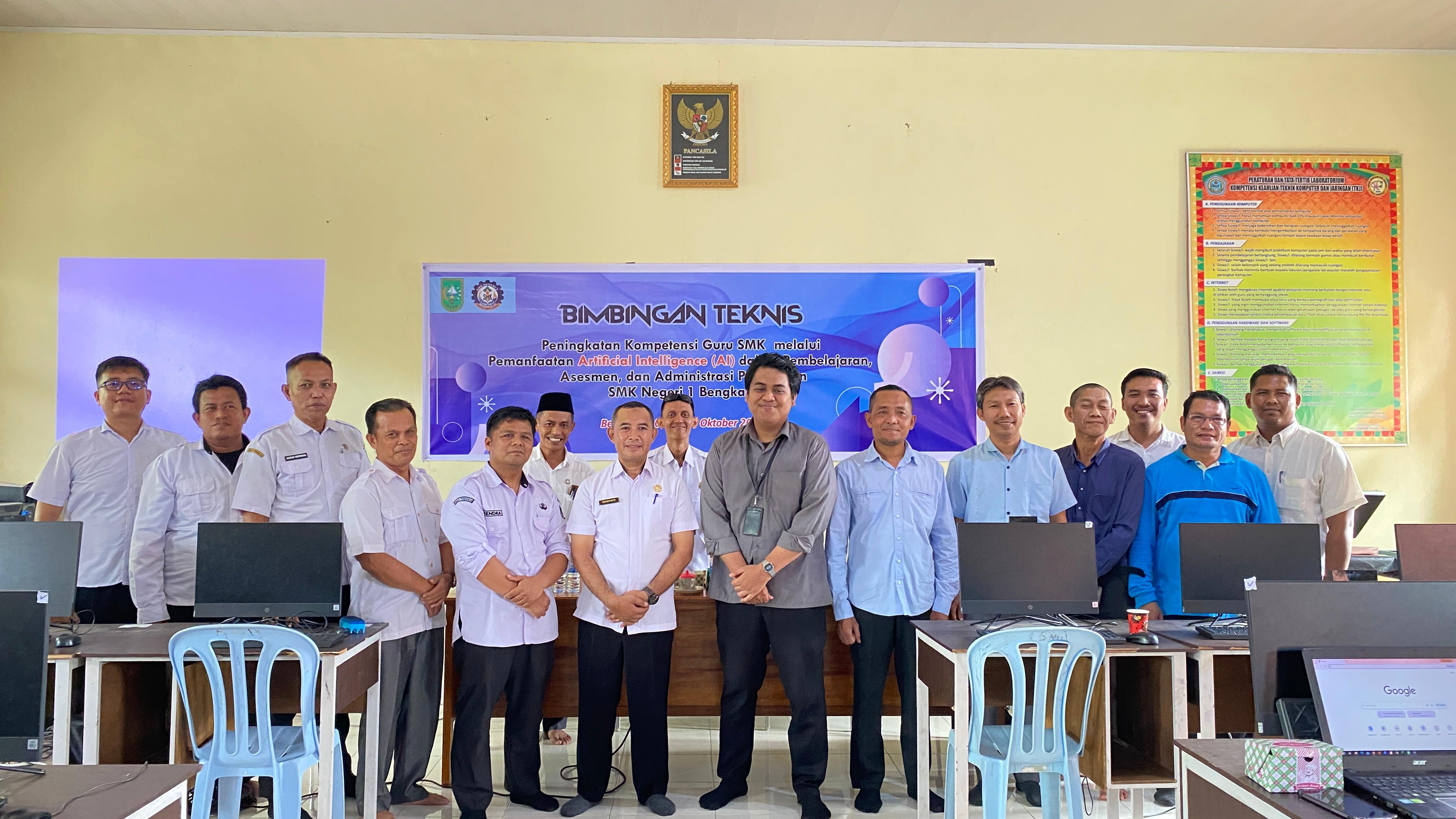 Tingkatkan Kompetensi Guru di Era Digital, SMK Negeri 1 Bengkalis Gelar Bimtek Pemanfaatan AI dalam Pembelajaran