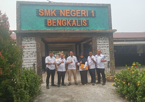 Kunjungan Kerja Kacabdis Pendidikan Wilayah II Provinsi Riau ke SMK Negeri 1 Bengkalis, Perkuat Sinergi dan Mutu Pendidikan